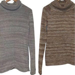 2 Columbia Cowl Neck Sweaters